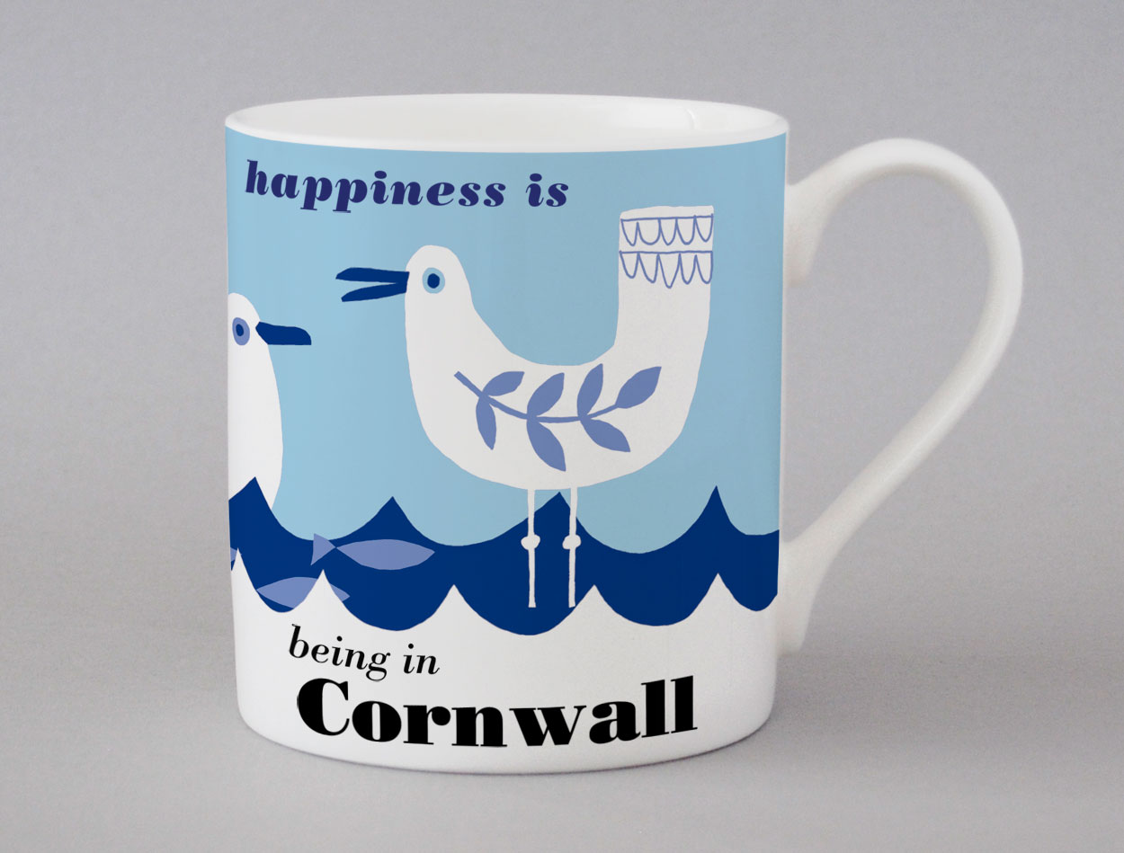 Ocean | Cornwall Mug | Seagull