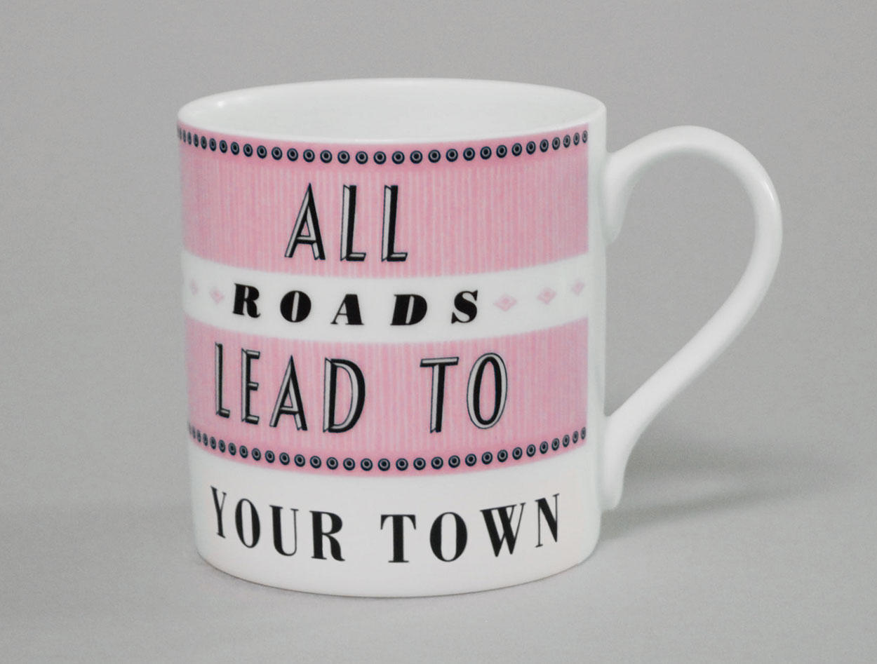 Pavilion | Your Town Mug | Pink | Trade Only*