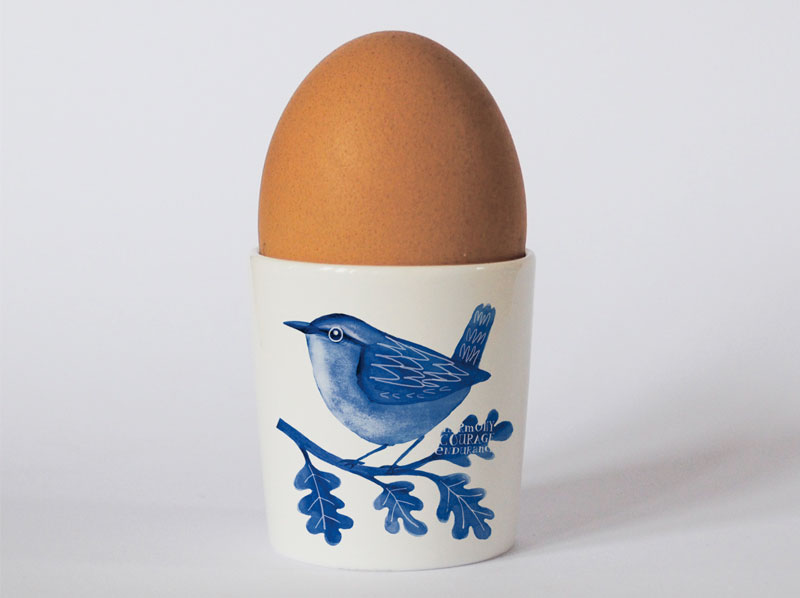 Indigo Wren Egg Cup