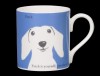 Portrait Doxie Cornflower Blue