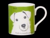 Portrait Jack Russell Apple Green