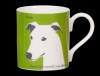 Portrait Whippet Apple Green