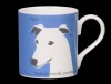 Portrait Whippet Cornflower Blue