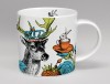 Menagerie Stag Bone China Mug White