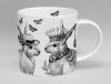 Sunday Best Rabbits Bone China Mug White