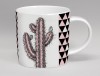 Hothouse Tall Cactus Mug Pink & White