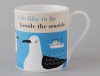 Happiness Seaside Bone China Mug Turquoise