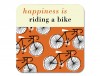 Happiness Cycles Coaster Orange