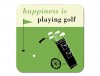 Happiness Golf Coaster Green