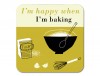 Happiness Baking Coaster Olive