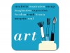 Gallery Fridge Magnet Art Turquoise