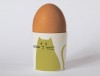 Happiness Sitting Cat Egg Cup Olive