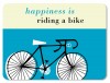 Happiness Bike Table Mat Turquoise