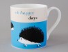 Happiness Hedgehog Mug Turquoise