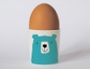 Happiness Bear Egg Cup Turquoise