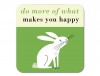 Happiness Rabbit Coaster Green