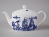 Cobaltic Sea Teapot - Shoe Fish