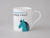 Happiness Horse Small Mug Turquoise