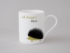 Happiness Hedgehog Small Mug Olive