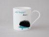 Happiness Hedgehog Small Mug Turquoise