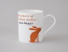 Happiness Rabbit Small Mug Orange