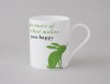 Happiness Rabbit Small Mug Green