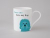 Happiness Cockapoo Cavapoo Small Mug Turquoise