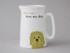 Happiness Medium Jug Cockapoo Cavapoo Olive