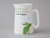 Happiness Medium Jug Rabbit Green