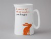 Happiness Medium Jug Rabbit Orange