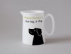 Happiness Small Jug Black Lab Olive