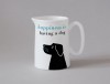 Happiness Small Jug Black Lab Turquoise