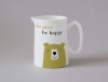 Happiness Small Jug Bear Olive