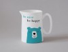 Happiness Small Jug Bear Turquoise