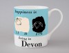 Country & Coast | Devon Mug | Sheep | Blue