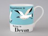 Country & Coast | Devon Mug | Seagulls | Blue