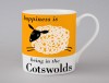 Country & Coast | Cotswolds Mug | Leaping Sheep | Orange
