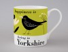 Country & Coast | Yorkshire Mug | Blackbird | Green