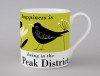 Country & Coast | Peak District Mug | Blackbird | Green