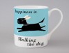 Country & Coast | Black Dog Leap Mug | Blue