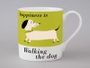 Country & Coast | White Doxie Dog Mug | Green