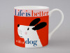 Life Big Dog Mug Pink