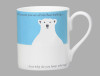 Silhouette Polar Bear Blue