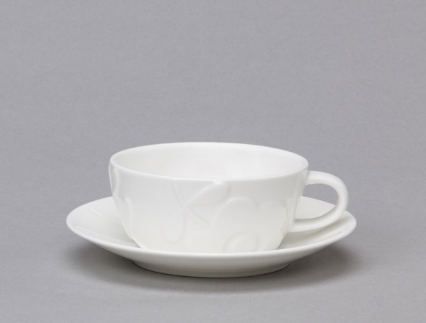 Plum Flower Coffee Cup & Saucer