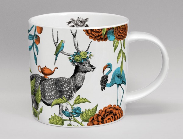 Menagerie Deer Bone China Mug White