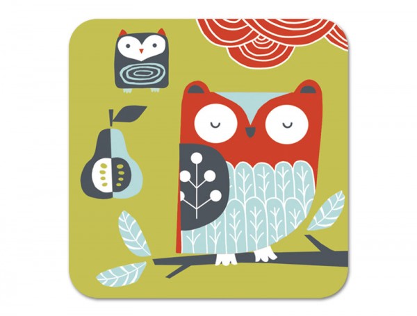 Folkland Barn Owl Coaster