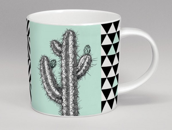 Hothouse Tall Cactus Mug Mint