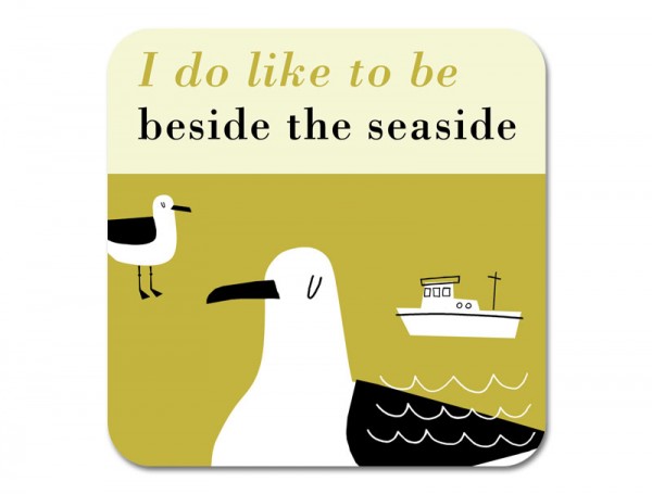 Happiness Seaside Coaster Olive