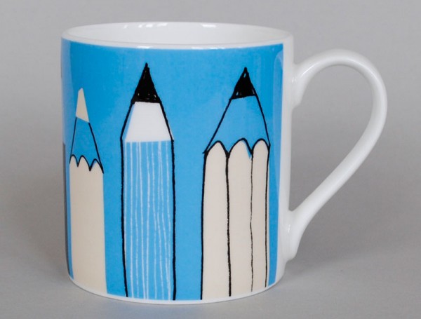 Gallery Mug Pencils Turquoise