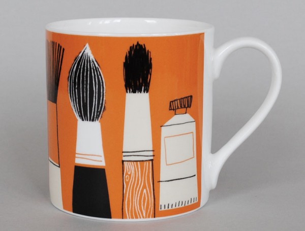 Gallery Mug Brushes Orange